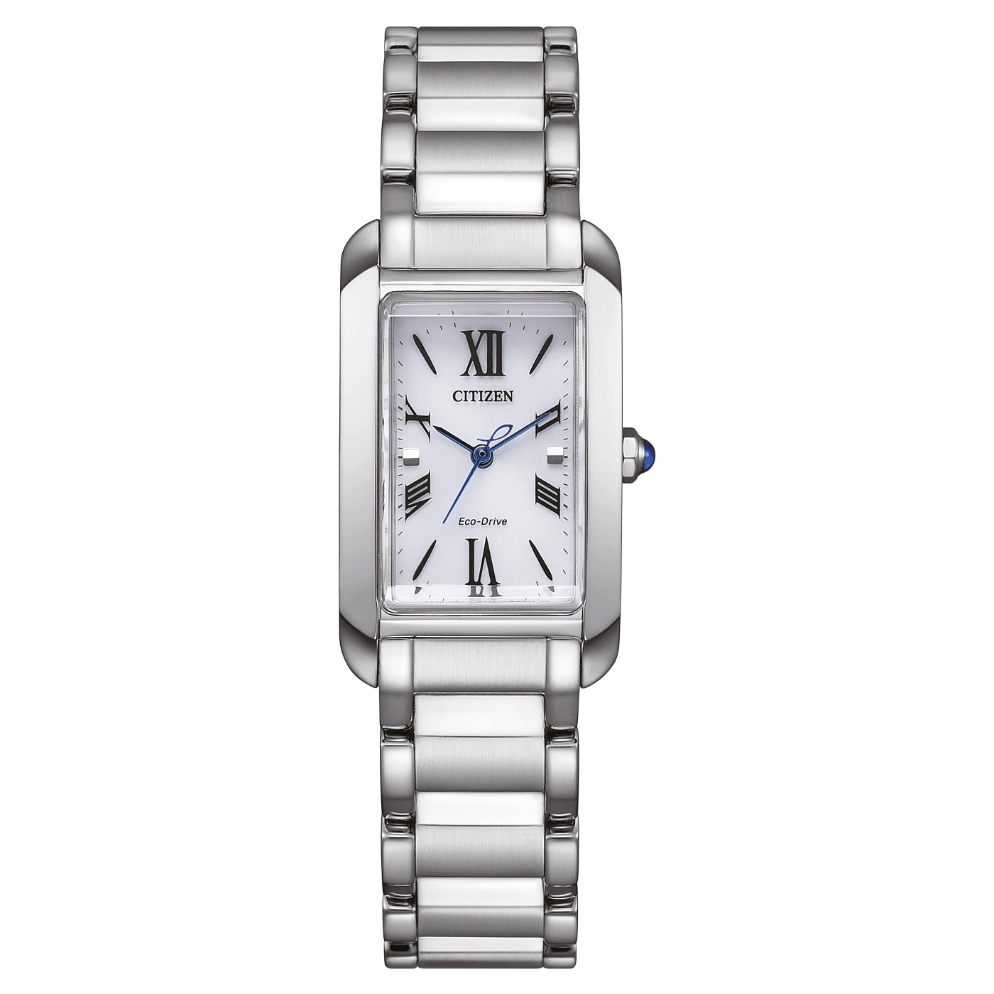 Montre Citizen Eco-Drive rectangulaire en argent