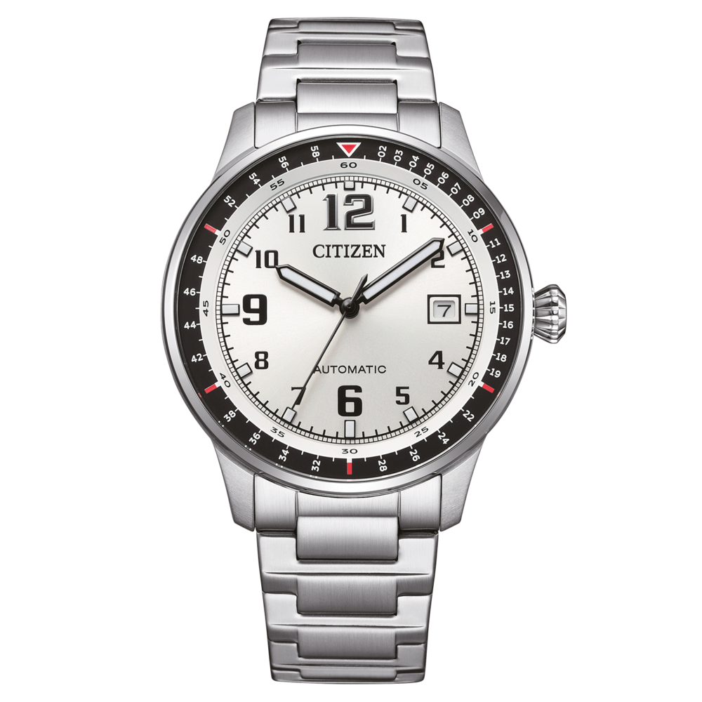 NJ0190-51A Homme Acier inoxydable blanc ⌀ 40mm