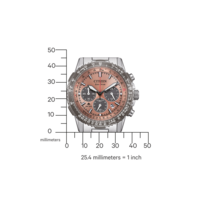 CA4664-60X Homme Acier inoxydable marron ⌀ 40mm