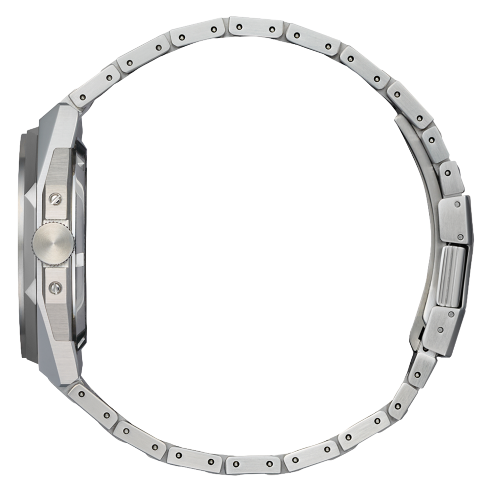 Montre bracelet en argent avec une boucle déployante