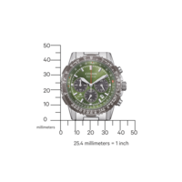 CA4664-60W Homme Acier inoxydable vert ⌀ 40mm