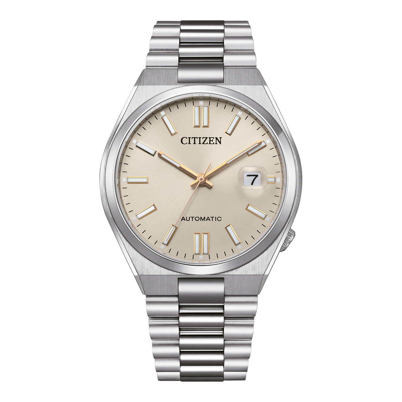 NJ0151-88W Homme Acier inoxydable beige ø 40mm