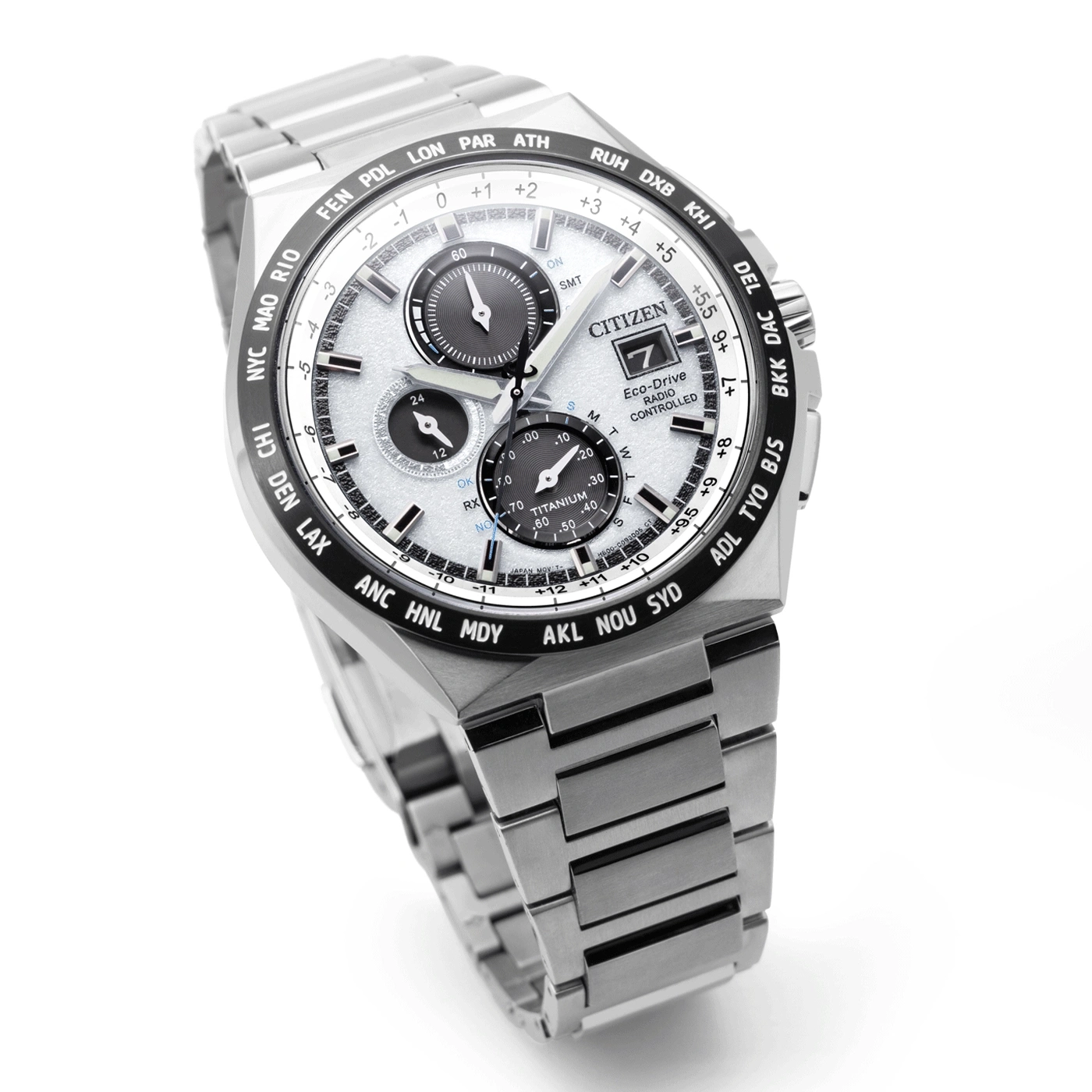 Montre bracelet Citizen Eco-Drive Radio Controlled argentée