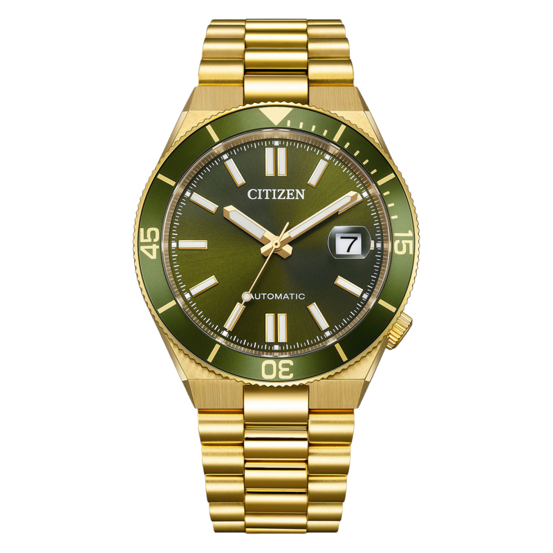 NJ0232-53X Homme Acier inoxydable kaki ⌀ 40mm