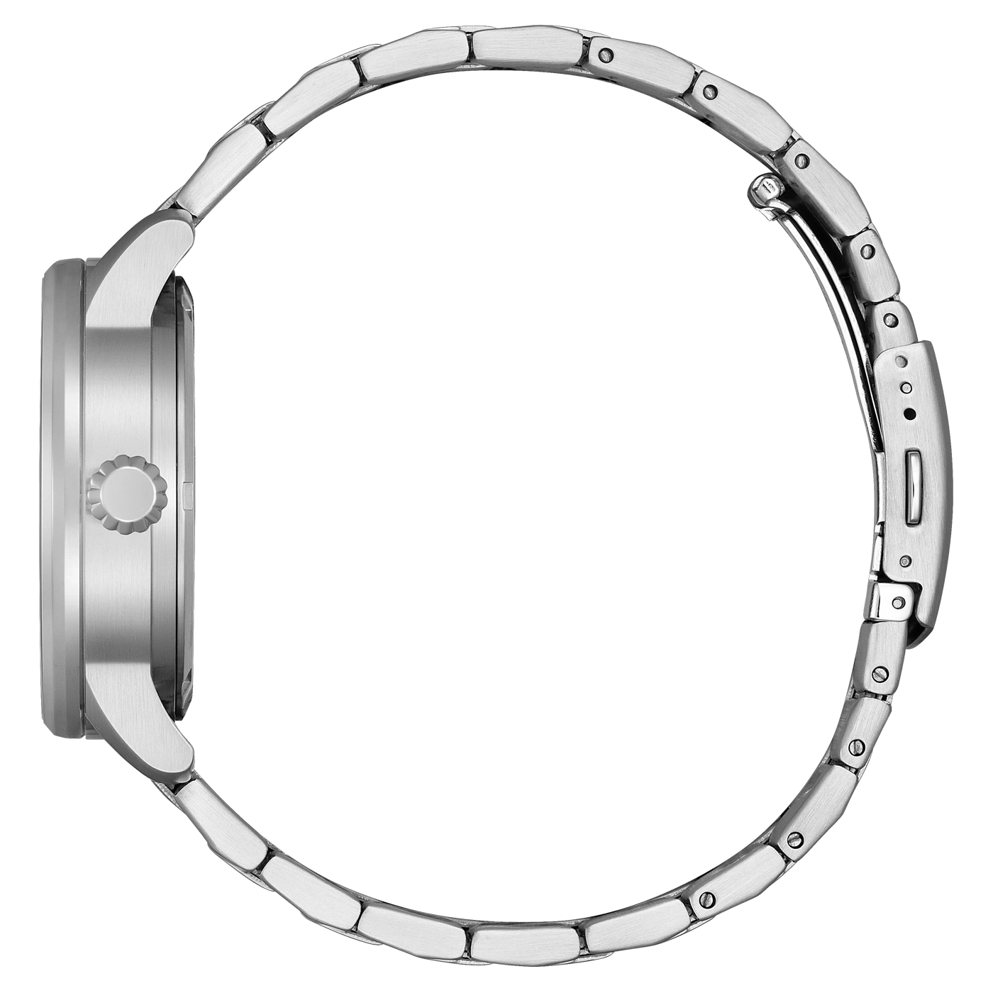 Gros plan sur un bracelet de montre en argent avec une boucle