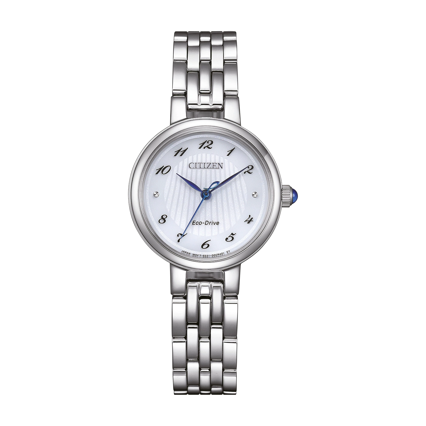 Montre Citizen pour femme avec bracelet en argent et cadran blanc
