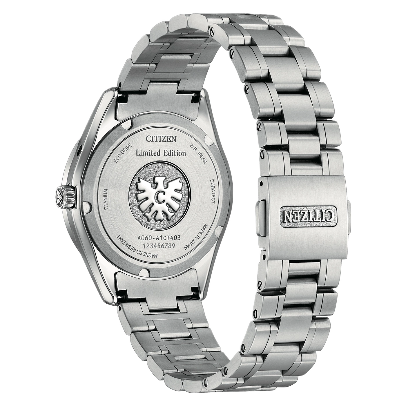 Montre Citizen en titane à mouvement Eco-Drive, édition limitée.