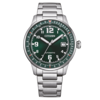 NJ0190-51X Homme Acier inoxydable vert ⌀ 40mm