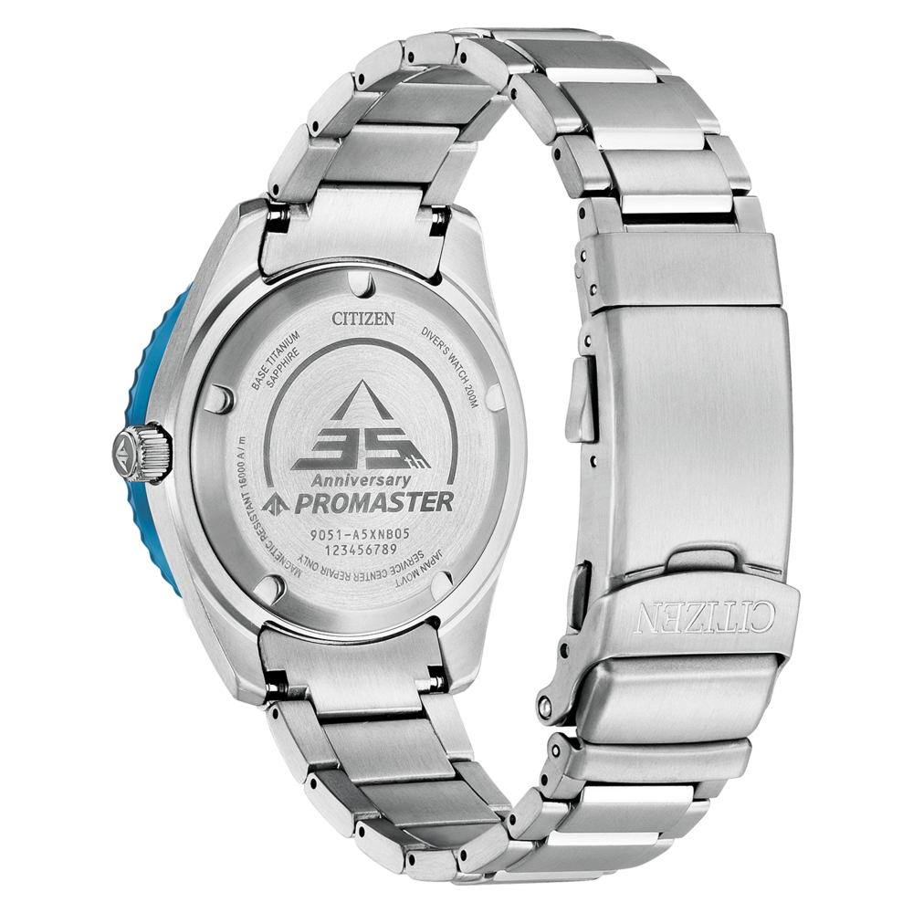 Citizen Promaster montre dos, titane, saphir, anniversaire, montre de plongée, 200m