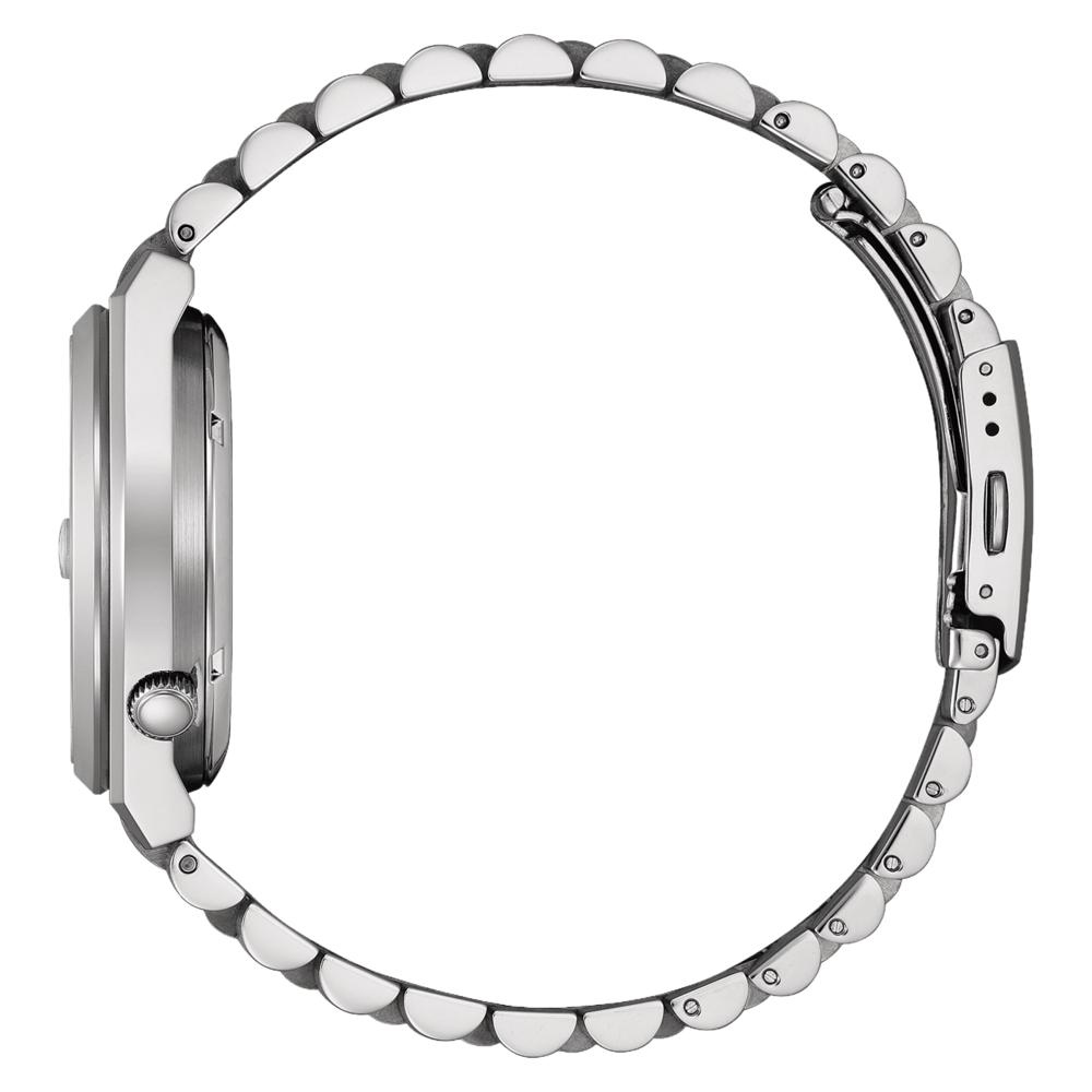 NJ0157-81L Homme Acier inoxydable Bleu ⌀ 40mm