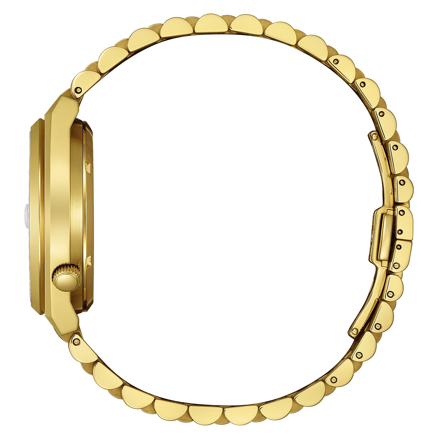 gouden armbandhorloge met gesp sluiting