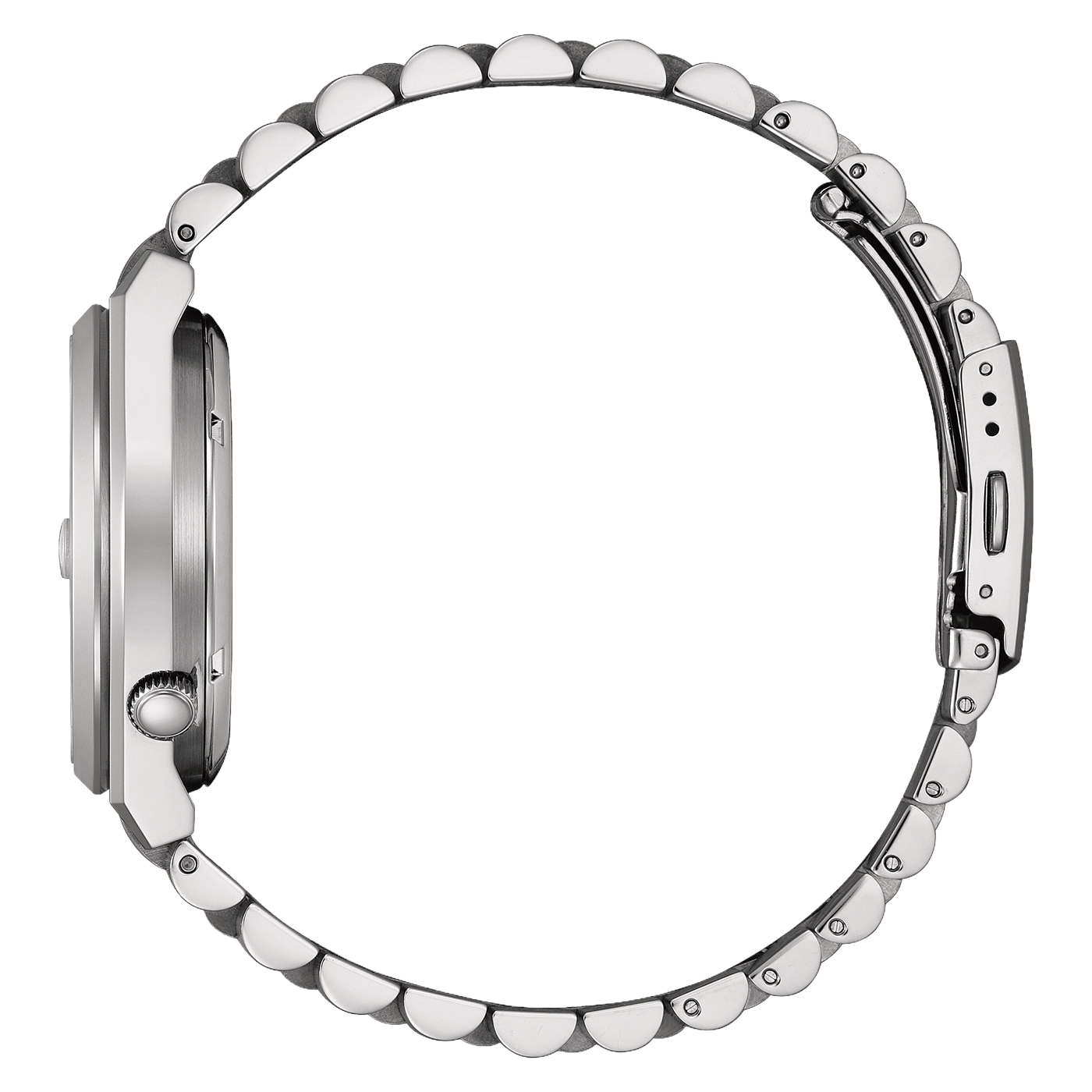 NJ0157-81L Homme Acier inoxydable Bleu ⌀ 40mm