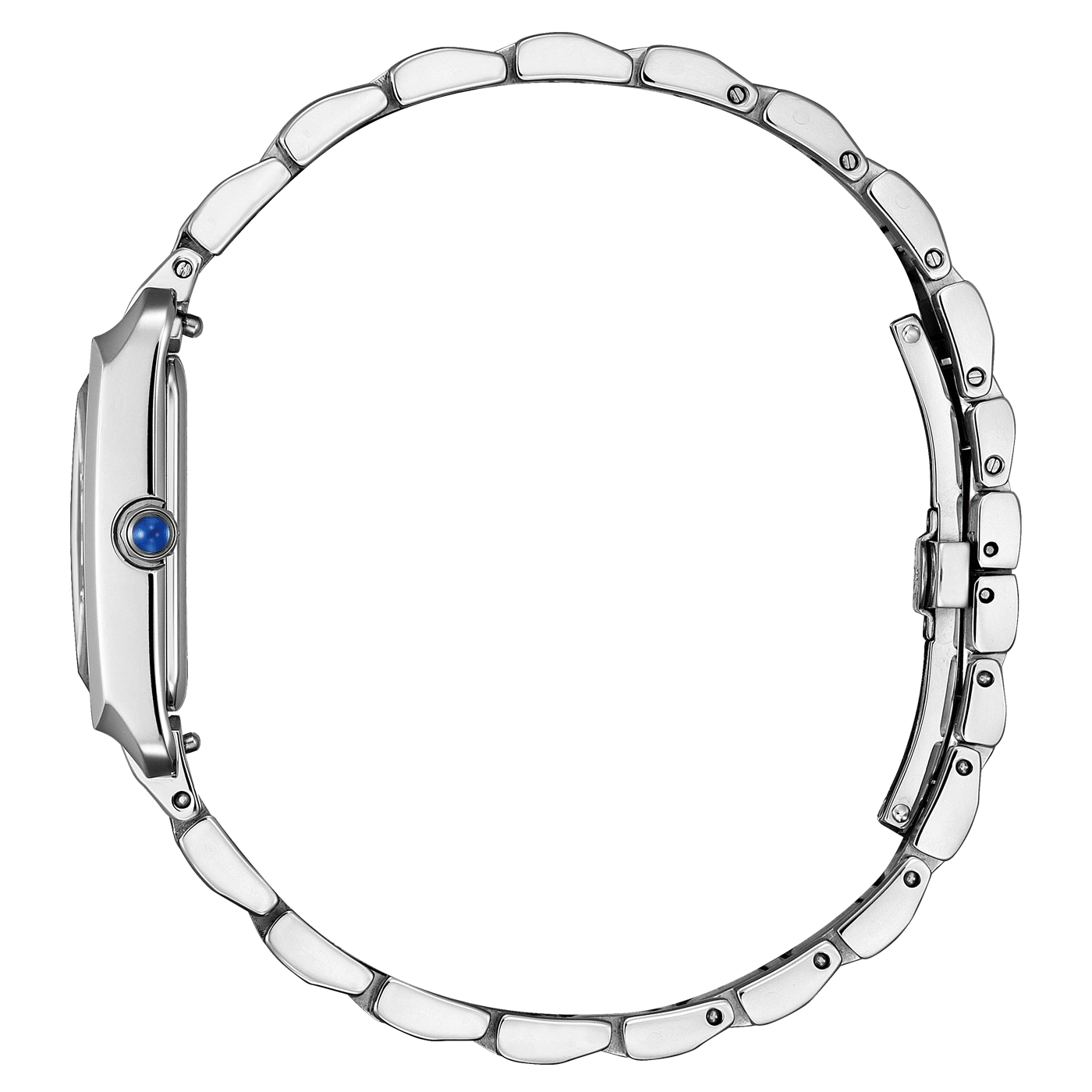 Montre bracelet en argent avec fermoir déployant