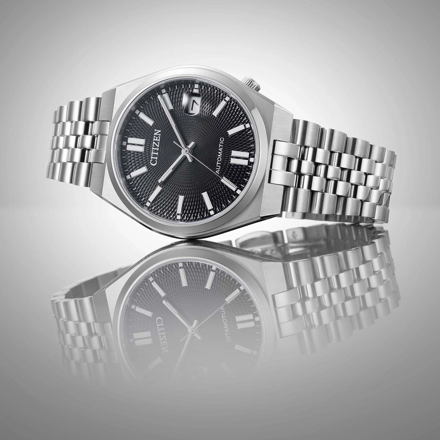 NK0030-51E Homme Acier inoxydable Noir ø 37mm