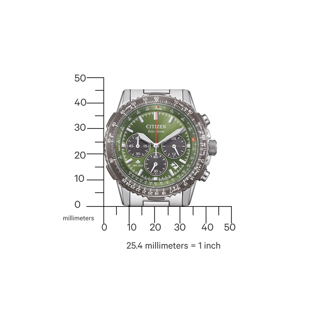 CA4664-60W Homme Acier inoxydable vert ⌀ 40mm