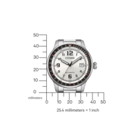 NJ0190-51A Homme Acier inoxydable blanc ⌀ 40mm