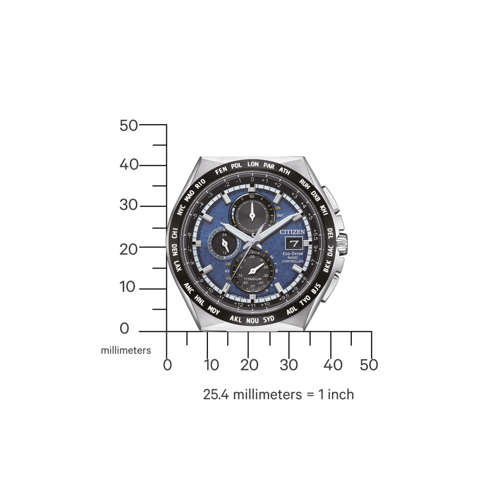 AT8238-84L Homme Super Titanium ™ bleu ⌀ 43.5mm