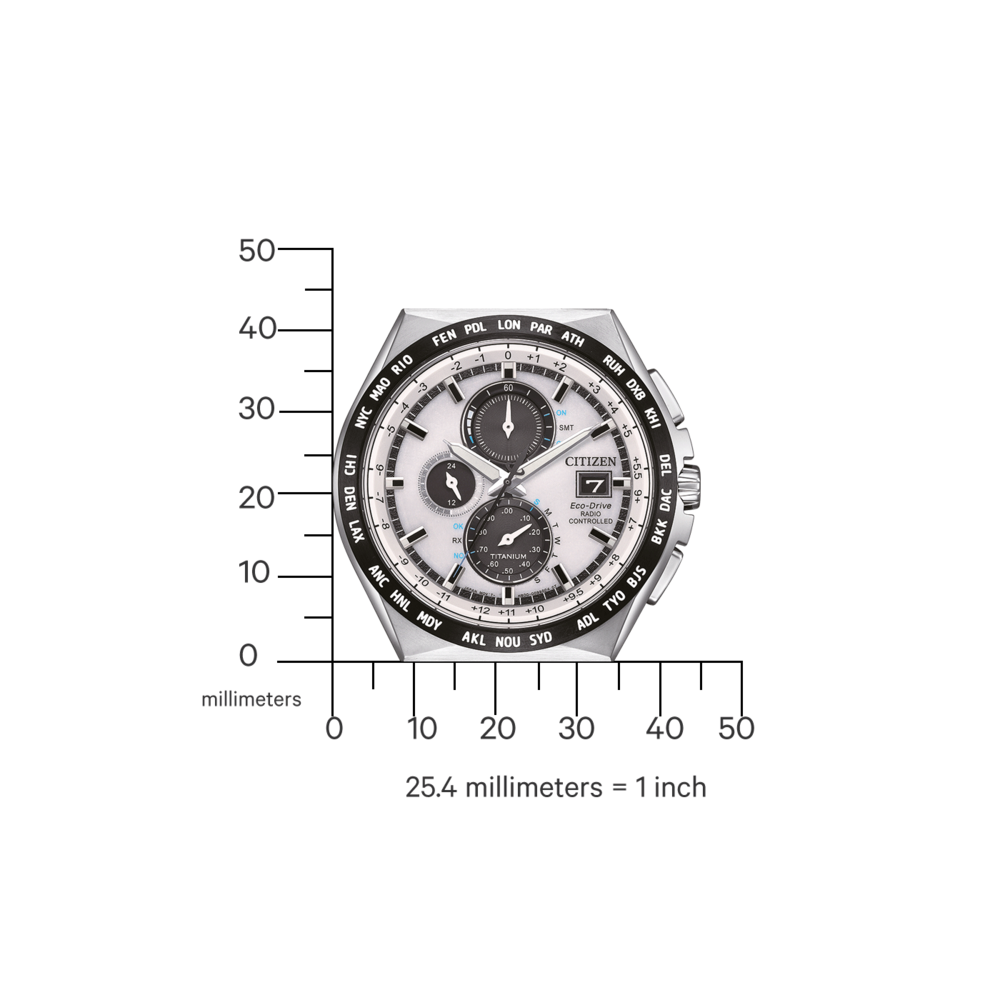 AT8238-84A Homme Super Titanium ™ argent ⌀ 43.5mm