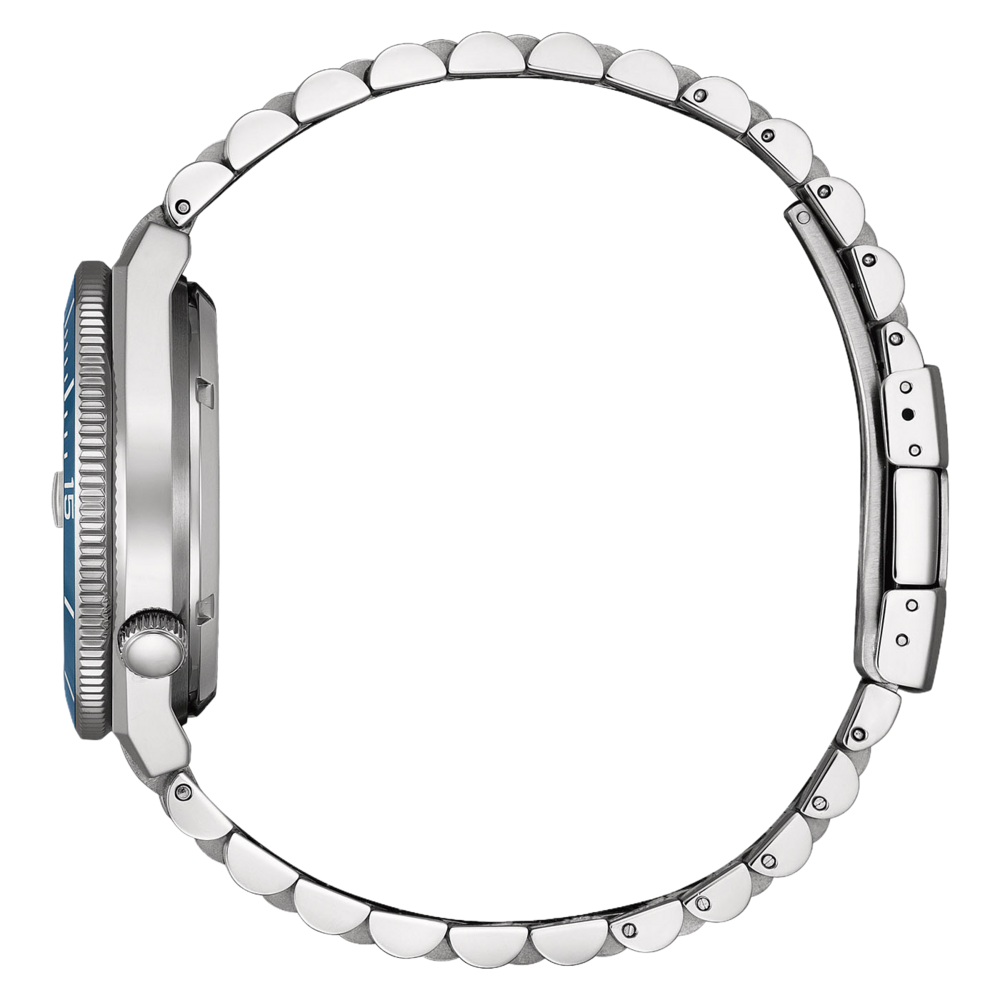 NJ0231-56L Homme Acier inoxydable Bleu ⌀ 40mm