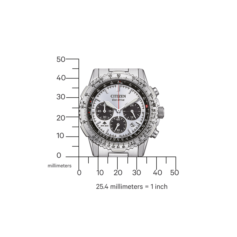 CA4660-61A Homme Acier inoxydable argent ⌀ 40mm