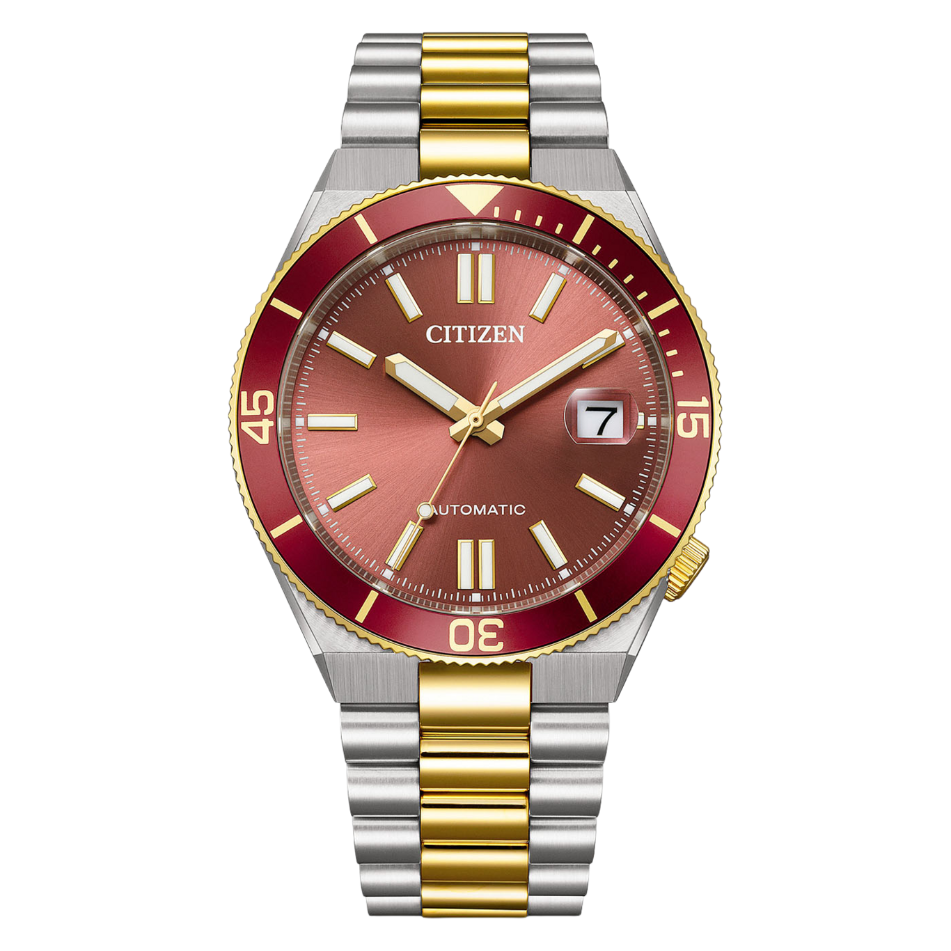 NJ0234-58X Homme Acier inoxydable Rouge ø 40mm