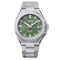 Montre Citizen Series 8 automatique verte avec bracelet en métal