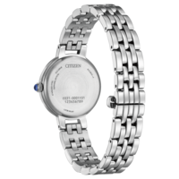 Dos de montre Citizen, acier inoxydable, cristal saphir, Eco-Drive, Japan movt.