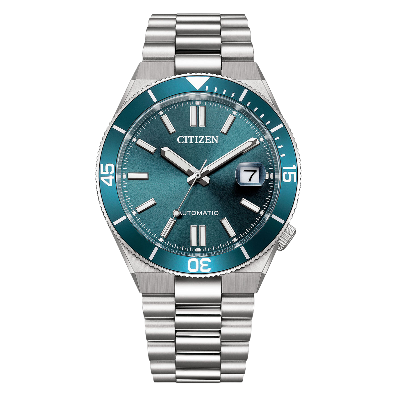 NJ0231-56L Homme Acier inoxydable Bleu ø 40mm